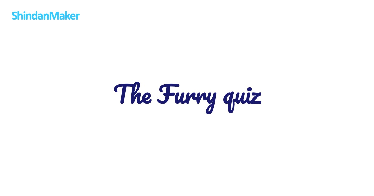 The Furry quiz