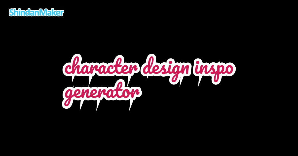 character design inspo generator