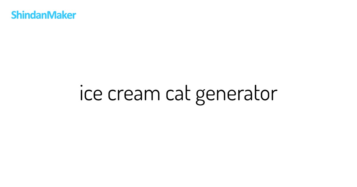 ice cream cat generator