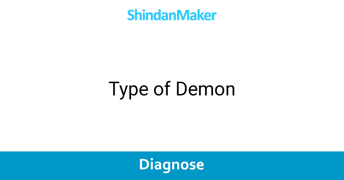Type of Demon