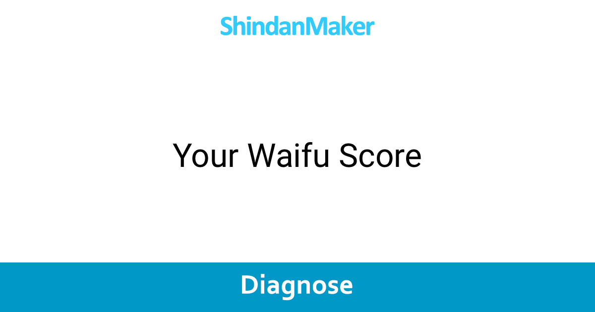 Your Waifu Score