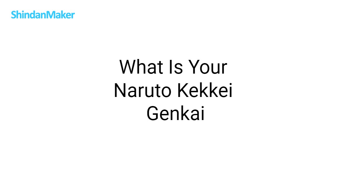 Kekkei Genkai Chart