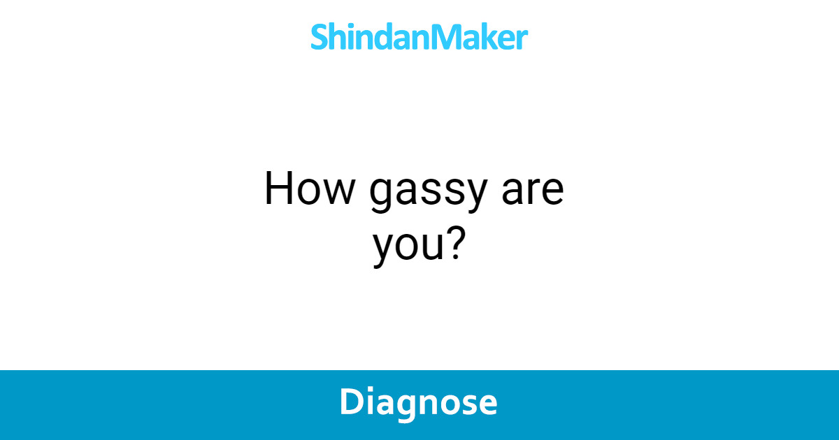 How gassy are you?