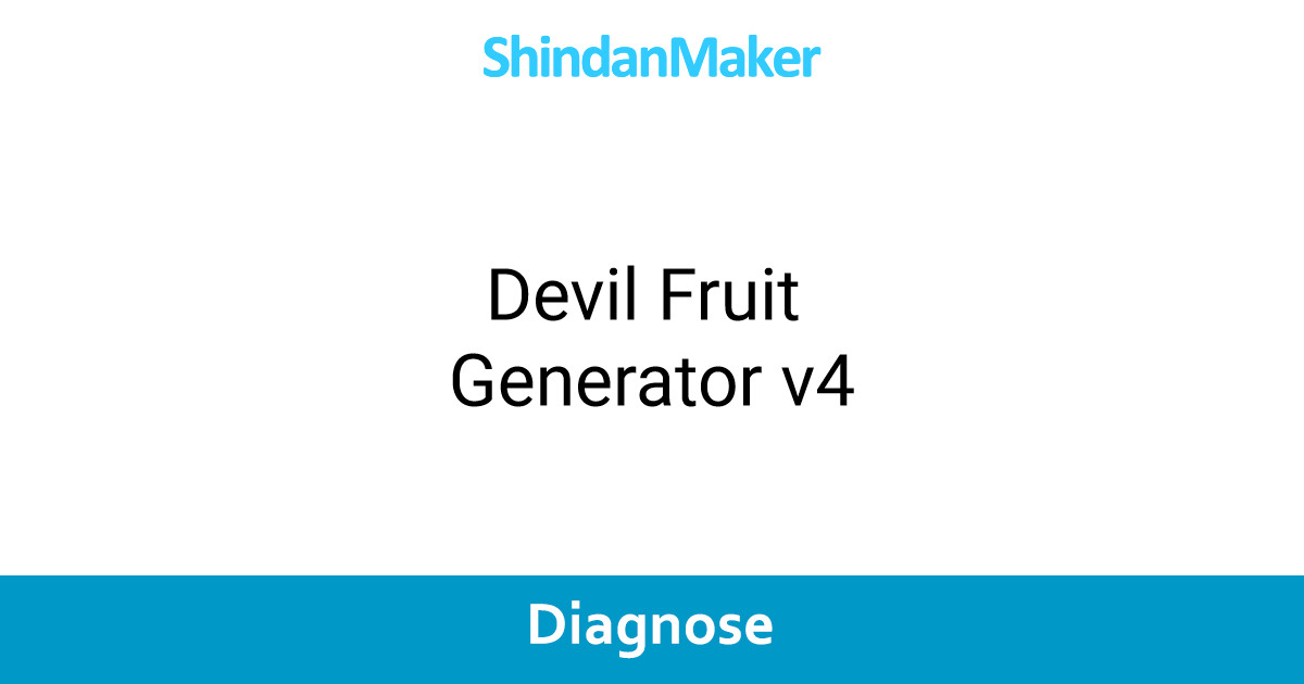Devil Fruit Generator V4 Devil fruit generator v4
