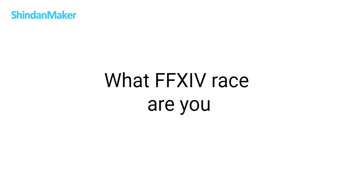 What FFXIV Race Are You what-ffxiv-race-are-you